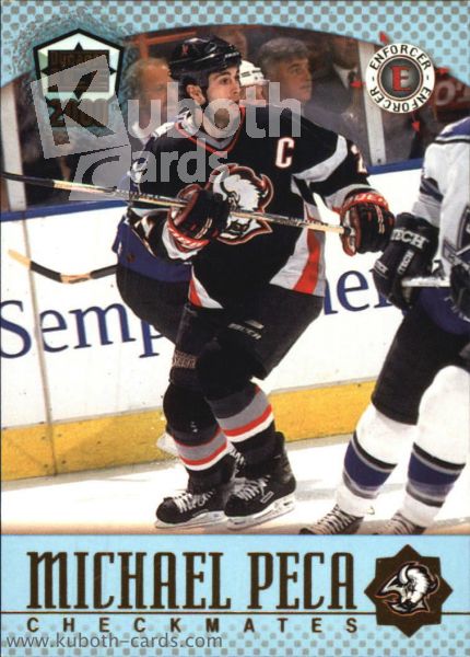 NHL 1999-00 Pacific Dynagon Ice Checkmates American - No 8 - Brett Hull / Michael Peca