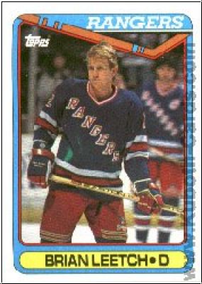 NHL 1990-91 Topps - No 221 - Brian Leetch