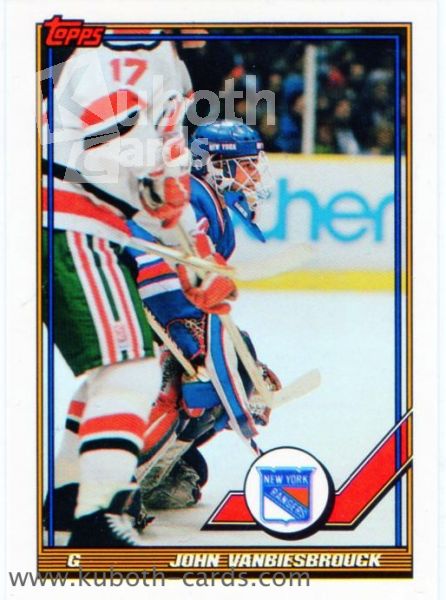 NHL 1991-92 Topps - No. 353 - John Vanbiesbrouck