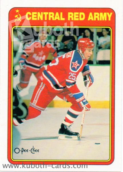 NHL 1990-91 O-Pee-Chee Red Army - No 16R - Dimitri Khristich