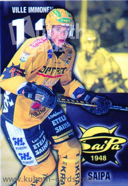 NHL 1999-00 Finnish Cardset - No 117 - Ville Immonen