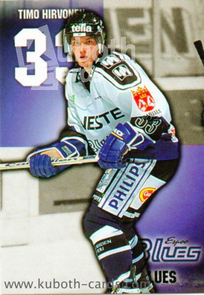 NHL 1999-00 Finnish Cardset - No 14 - Timo Hirvonen