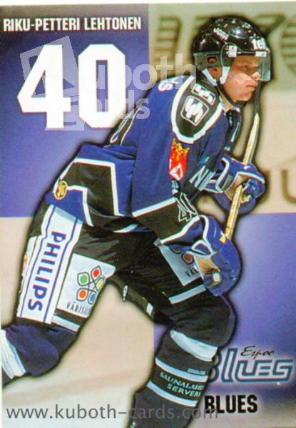 NHL 1999-00 Finnish Cardset - No 10 - Riku-Petteri Lehtonen