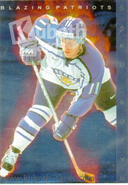 NHL 1999-00 Finnish Cardset Blazing Patriots - No 5 - Saku Koivu