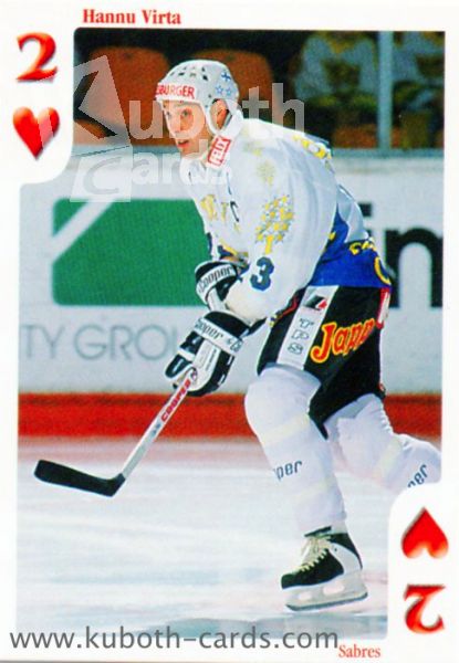 NHL 1999-00 Finnish Cardset Aces High - No H2 - Hannu Virta