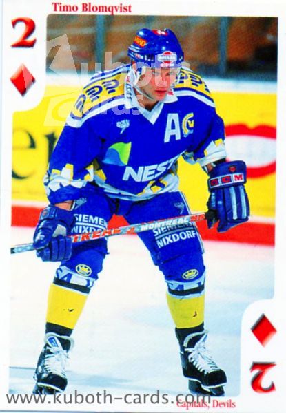 NHL 1999-00 Finnish Cardset Aces High - No D2 - Timo Blomqvist