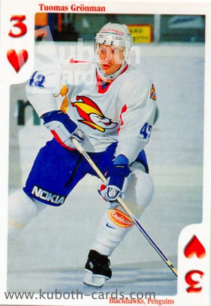 NHL 1999-00 Finnish Cardset Aces High - No H3 - Tuamas Grönman