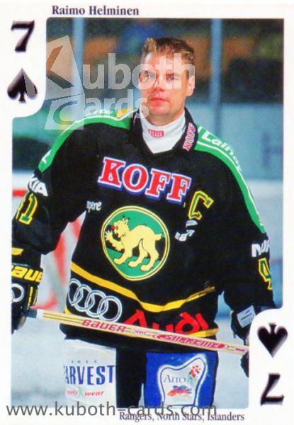 NHL 1999-00 Finnish Cardset Aces High - No S7 - Raimo Helminen