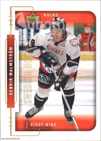 NHL 1999-00 Swedish Upper Deck - No 156 - Malmström