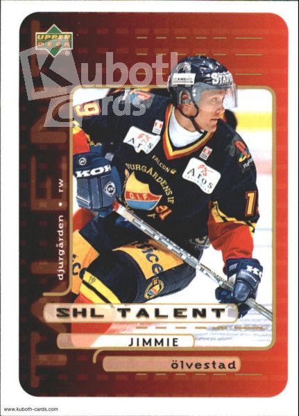 NHL 1999-00 Swedish Upper Deck - No 204 - Jimmie Ölvestad