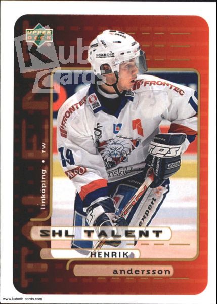 NHL 1999-00 Swedish Upper Deck - No 210 - Henrik Andersson