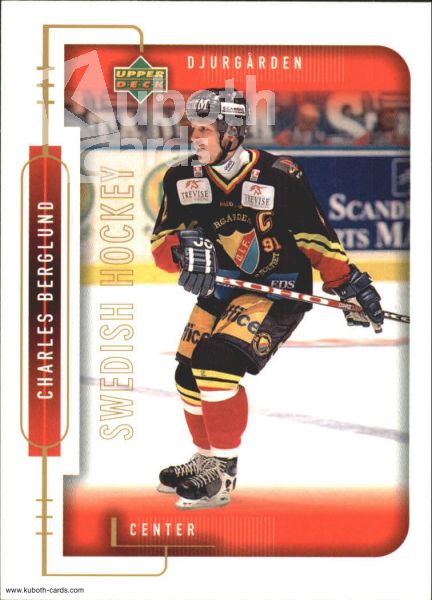 NHL 1999-00 Swedish Upper Deck - No 44 - Charles Berglund