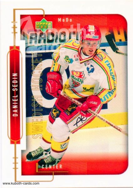 NHL 1999-00 Swedish Upper Deck - No 179 - Daniel Sedin