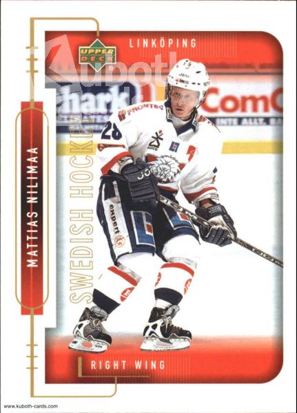 NHL 1999-00 Swedish Upper Deck - No 132 - Mattias Nilmaa