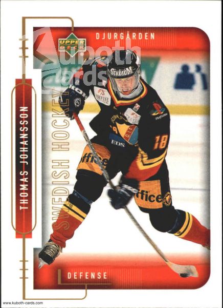 NHL 1999-00 Swedish Upper Deck - No 38 - Thomas Johansson