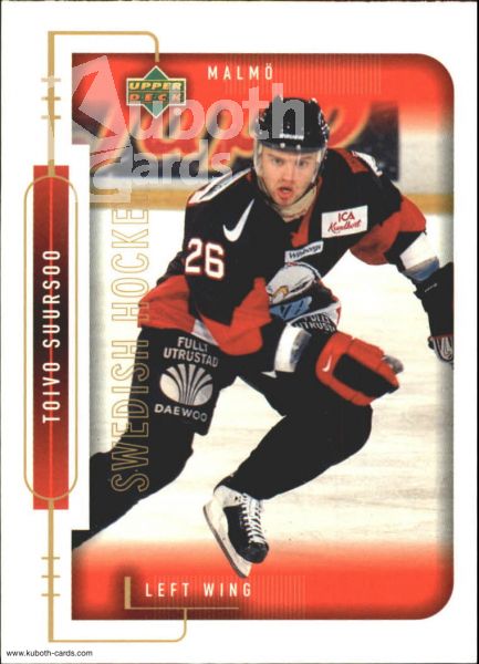 NHL 1999-00 Swedish Upper Deck - No 167 - Toivo Suursoo