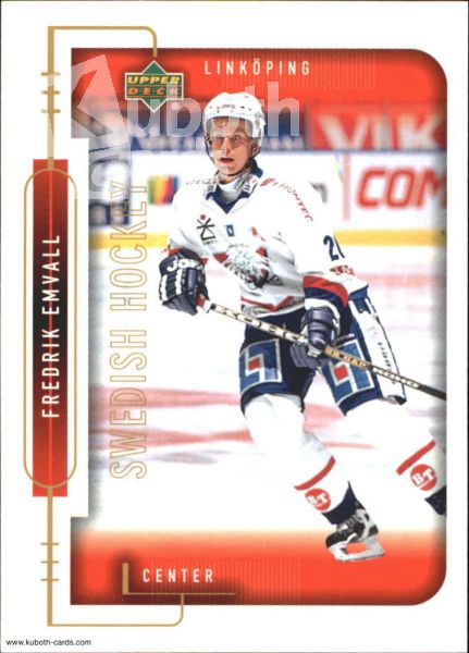 NHL 1999-00 Swedish Upper Deck - No 129 - Fredrik Emvall