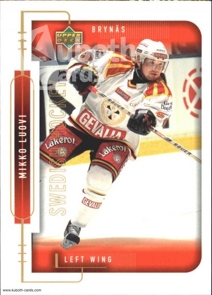 NHL 1999-00 Swedish Upper Deck - No 32 - Mikko Luovi