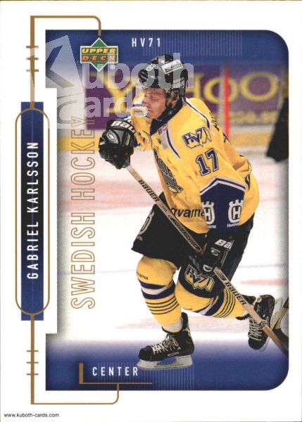 NHL 1999-00 Swedish Upper Deck - No 98 - Gabriel Karlsson