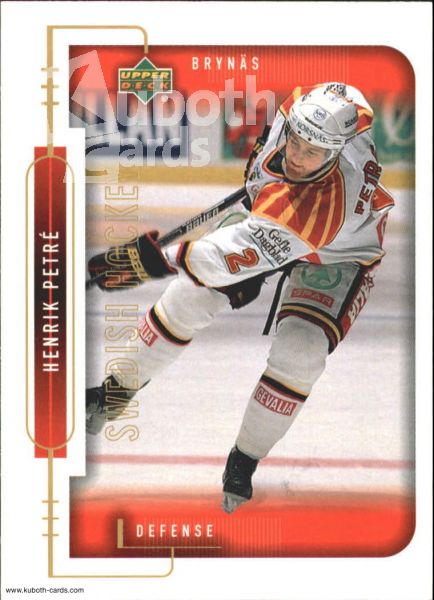 NHL 1999-00 Swedish Upper Deck - No 21 - Henrik Petré