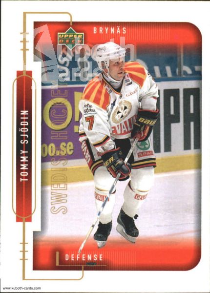 NHL 1999-00 Swedish Upper Deck - No 19 - Tommy Sjödin