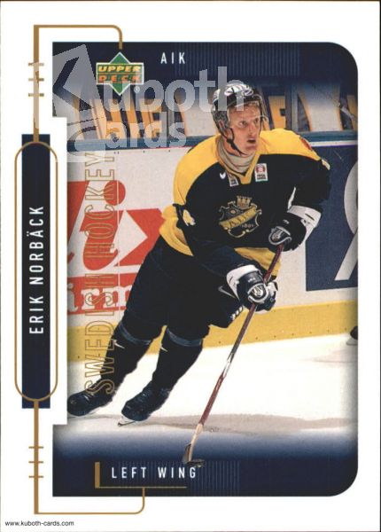 NHL 1999-00 Swedish Upper Deck - No 14 - Erik Norbäck