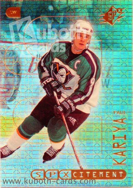 NHL 1999-00 SPx SPXcitement - No X16 - Paul Kariya