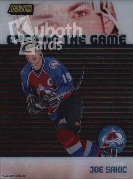 NHL 1999-00 Stadium Club Eyes of the Game - No EG5 - Joe Sakic