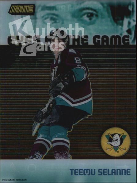 NHL 1999-00 Stadium Club Eyes of the Game - No EG4 - Teemu Selanne