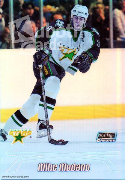 NHL 1999-00 Stadium Club Chrome Oversized Refractors - No 10 - Mike Modano