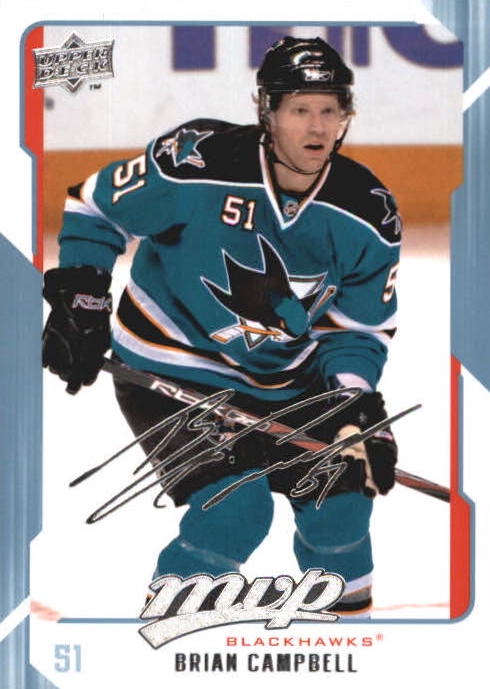 NHL 2008-09 Upper Deck MVP - No 69 - Brian Campbell