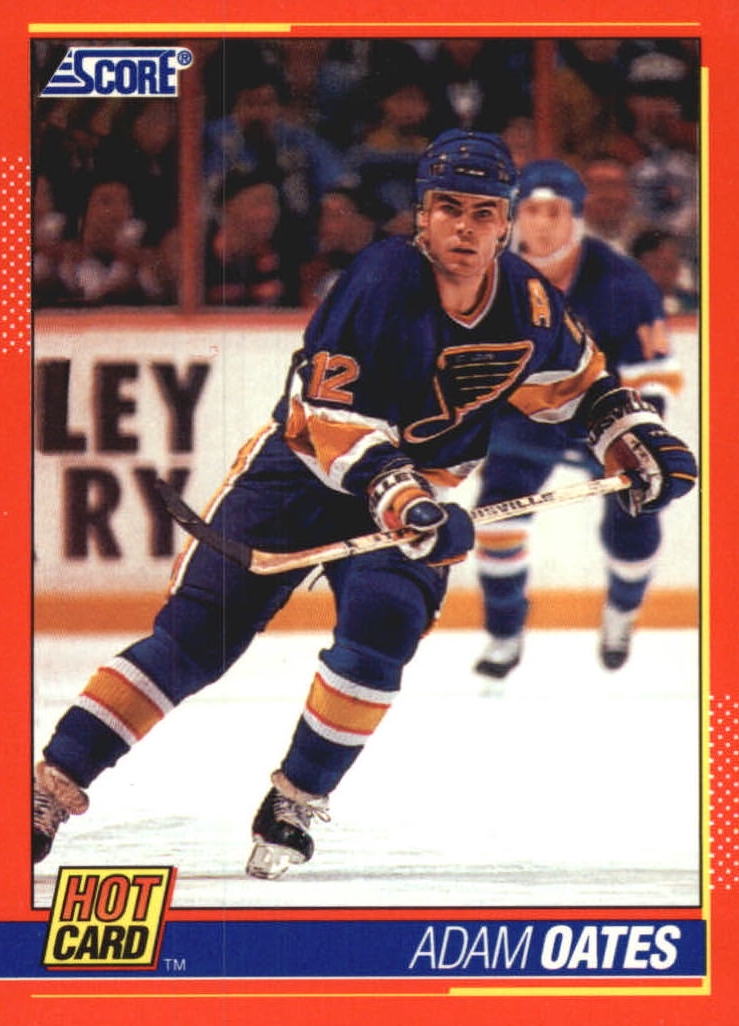 NHL 1991-92 Score Hot Cards - No 6 of 10 - Adam Oates