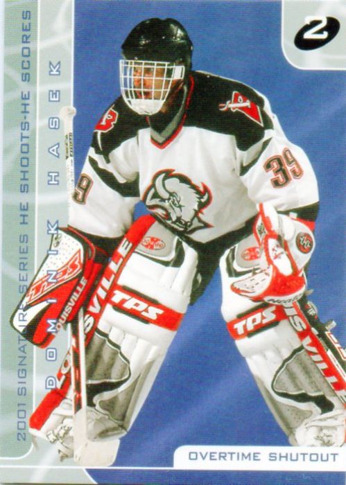 NHL 2000-01 BAP Signature Series He Shoots - He Scores Points - No 6 - Dominik Hasek