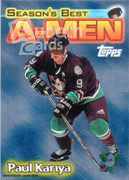 NHL 1999-00 Topps A-Men - No AM3 - Paul Kariya