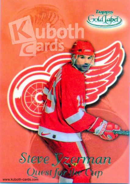 NHL 1999-00 Topps Gold Label Quest for the Cup - No QC1 - Steve Yzerman