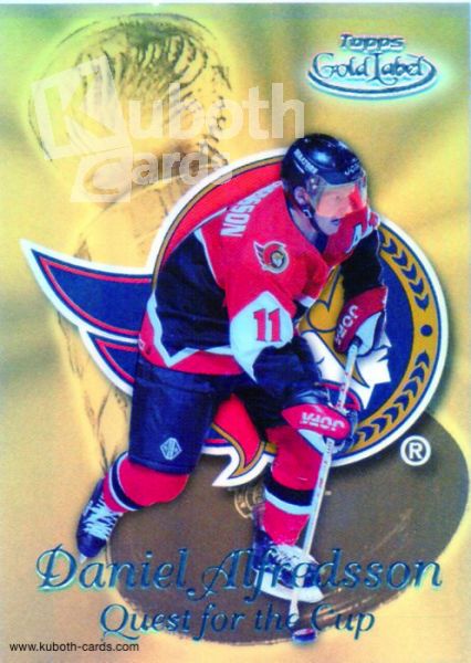 NHL 1999-00 Topps Gold Label Quest for the Cup - No QC7 - Daniel Alfredsson