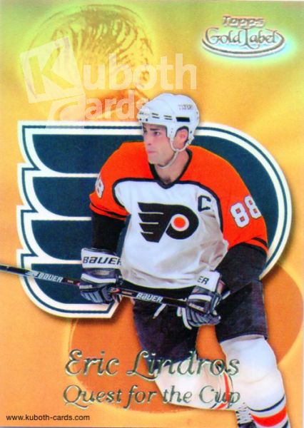 NHL 1999-00 Topps Gold Label Quest for the Cup - No QC3 - Eric Lindros