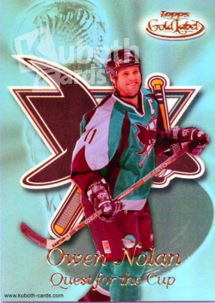 NHL 1999-00 Topps Gold Label Quest for the Cup - No QC8 - Owen Nolan