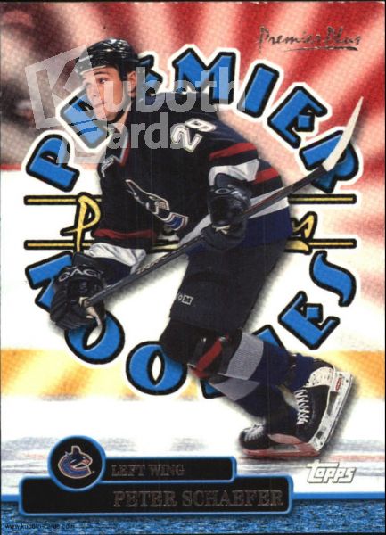 NHL 1999-00 Topps Premier Plus Premier Rookies - No PR3 - Peter Schaefer