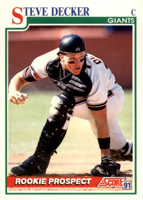 MLB 1991 Score - No 710 - Steve Decker