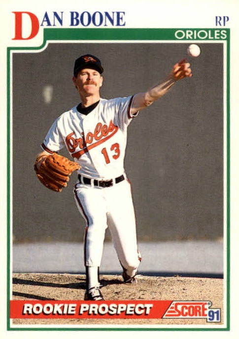 MLB 1991 Score - No 715 - Dan Boone