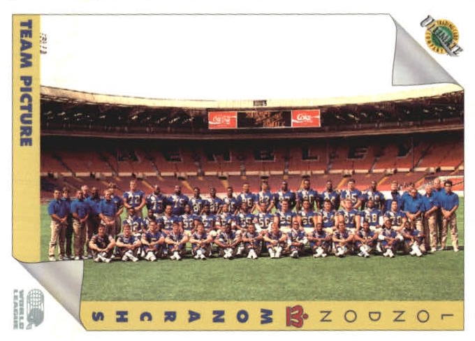 NFL 1992 Ultimate WLAF - No 74 - London Monarchs