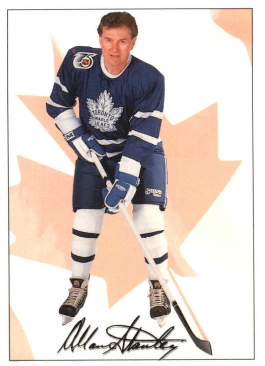 NHL 1991-92 Ultimate Original Six - No 75 - Allan Stanley