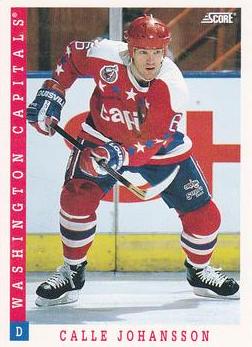 NHL 1993 / 94 Score Canadian - No 76 - Calle Johansson