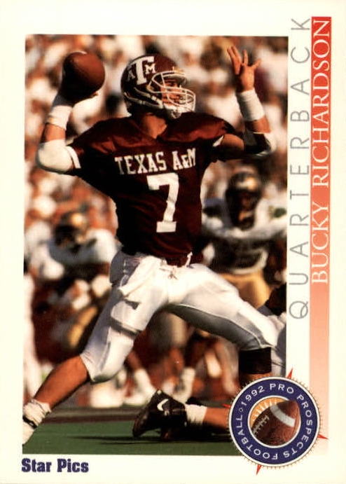 NFL 1992 Star Pics - No 7 - Bucky Richardson