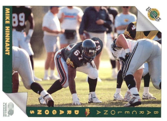 NFL 1992 Ultimate WLAF - No 7 - Mike Hinnant