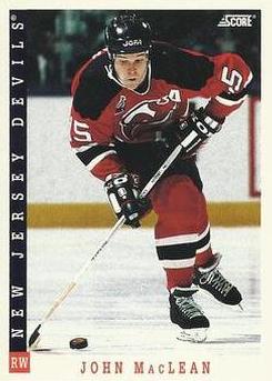 NHL 1993 / 94 Score Canadian - No 81 - John MacLean