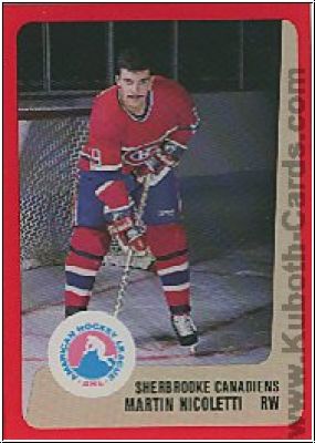NHL 1988-89 ProCards AHL - No 279 - Martin Nicoletti