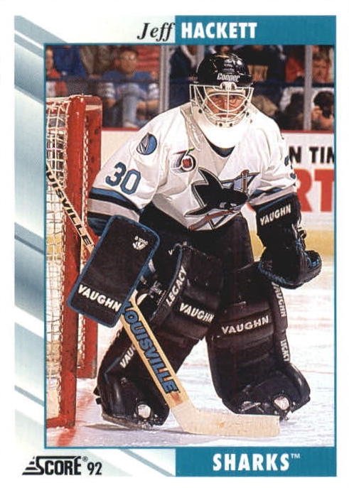 NHL 1992 / 93 Score - No 82 - Jeff Hackett