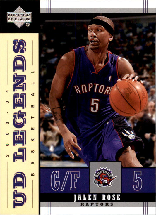 NBA 2003 / 04 Upper Deck Legends - No 84 - Jalen Rose